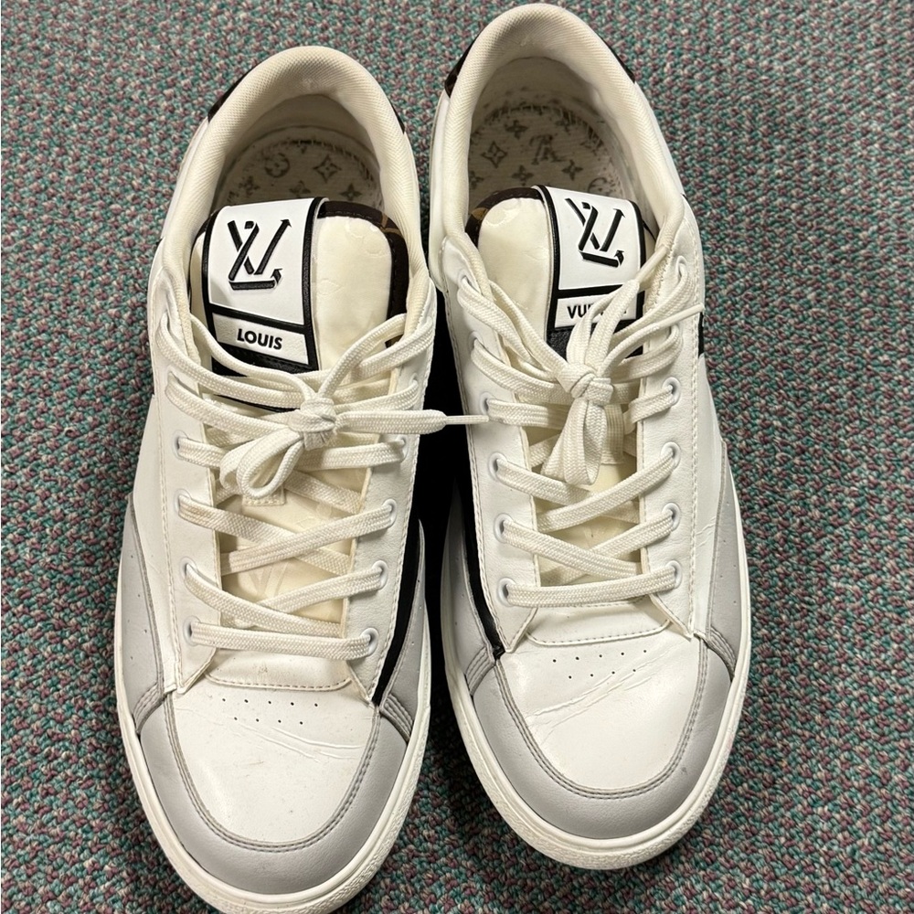 Louis Vuitton Cream and Black Men's Sneakers